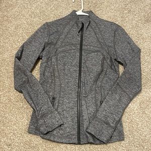 Heathered black lululemon define jacket